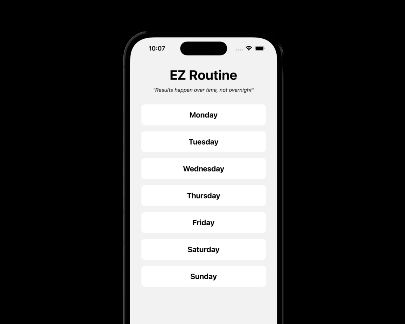 EZ Routine App